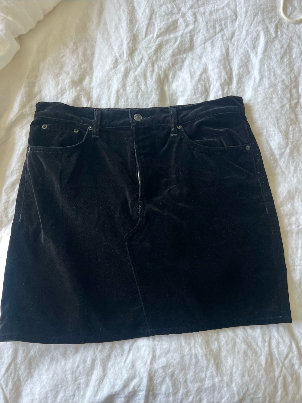 Rag & Bone Velvet Mini Skirt
